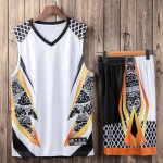 Korvpallis&auml;rkide komplektid meestele, lastele, korvpallivorm, naistele, spordi&uuml;likonnad, riided, hingavad kolledži korvpalli s&auml;rkide komplektid 4XL(180-185cm) must