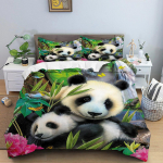 3D k&otilde;rglahutusega digitaalse prinditud voodipesukomplekt loomade tekk ja padjap&uuml;&uuml;r AU/EL/US/UK/DE t&auml;issuuruses kodukaunistus Baby 100x135cm