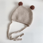 Talvine kevadheegeldatud beebim&uuml;ts Pehme pompom imikutele t&uuml;drukutele poistele m&uuml;ts Beanie &uuml;hev&auml;rviline lastele kootud soe k&otilde;rvakaitse m&uuml;ts MYY 44-46CM(3M-18M)