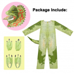 Lapsed Halloweeni looma dinosauruse kost&uuml;&uuml;m Tyrannosauruse kost&uuml;&uuml;m lastele naljakas cosplay kombinesoon s&uuml;nnip&auml;evapidu t&uuml;drukutele poistele uhke kleit l