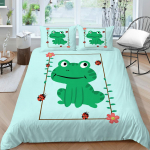 3D multikas konna voodipesukomplekt armas loomalik udusuletekk ja padjap&uuml;&uuml;r 2/3 t&uuml;kki DE135 * 200 lastetoa kodukaunistus EU Single 135x200cm
