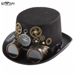 Originaalne k&auml;sitsi valmistatud raskemetallist varustusk&uuml;bar Kompass Neet Magic Hat Peokaunistus Kaitseprillid M&uuml;tsid Cosplay Halloween Fancy M(56-58cm)