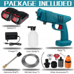 Juhtmeta k&otilde;rgsurvepesuri pihustusveep&uuml;stolid 10000mAh autopesusurvevee d&uuml;&uuml;side puhastusmasin Makita 18V aku jaoks 2*Batteries