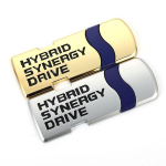 Auto kleebise embleemi auto m&auml;rgi kleebis Hybrid Synergy Drive Letter Prius Camry Rav4 Crown Auris autode stiilitarvikutele must