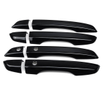 LHD Exterior Door Handle Covers Trim Sticker w/ Keyless Entry Hole For Honda Civic 10th 2016 2017 2018 Car must