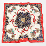 Kvaliteetsed luksuslikud siidist sallid peapael Sallid kaelasall naistele kett siidist sall naiste dekoratiivne sall 90*90cm（tudung-satin） punane