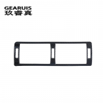 S&uuml;sinikkiust auto stiil BMW E39 5-seeria 1998-2003 jaoks, sisekonditsioneer &otilde;hukonditsioneeri v&auml;ljalaskeava l&uuml;liti nupud auto kate Carbon fiber