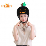 Halloween Horror Black Pumpkin Peakatted Reguleeritav Multikas Palus Peakate M&uuml;ts Halloweeni Peo Cosplay Kost&uuml;&uuml;mi Aksessuaarid Selfie Esinemisrekvisiidid must
