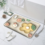 3D vannimatt. Vannitoa vaip. Floral Sweet Soft pestav dekoratiivne imav mitmeotstarbeline Grass 40cm 60cm