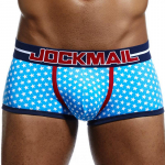 Boxer Jockmail Star Print Madala k&otilde;rgusega puuvillane hingav meeste spordipesu M sinine