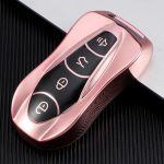 Geely Atlas Pro Boyue Tugella Azkarra FY11 Emgrand GS X6 linnamaasturile EC7 Fashion TPU auto v&otilde;tme&uuml;mbrise kate kaitse puldiga v&otilde;tmehoidja tarvikud punane