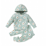 Baby Kids Daisy Print r&otilde;ivakomplekt Kapuutsiga pullover dressipluus ja p&uuml;ksid 2tk 100