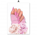 K&uuml;&uuml;nesalongi stuudiogalerii P&otilde;hjamaade plakat Luksuslik pikkade k&uuml;&uuml;nte seinakunst Print l&otilde;uendimaal Ilukaunistused Elutoa pildid A4 21X30cm No Framed