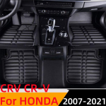 Sinjayeri 3D kohandatud veekindlad auto p&otilde;randamatid eesmised ja tagumised FloorLiner Styling auto vaibamatid Honda CRV CR-V 2007 jaoks 2017-2021 BROWN
