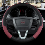 for Seat Altea 2004~2015 Car Steering Wheel Cover PU Leather Non-slip 9 Colors Auto Accessories Fast veinipunane v&auml;rv