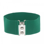 Moodne vabaaja veniv metallist pandlaga v&ouml;&ouml;rihm lai elastne v&ouml;&ouml; v&ouml;&ouml;rihm kleit, kummipaelad roheline