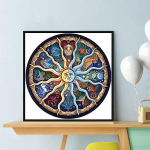 5D Teemantmaal Ilus P&auml;ikese Teemanttikandid T&auml;ielik Anime Ristpistekomplektid Kodukaunistus K&auml;sitsi valmistatud kingitus Round 30x30cm