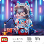 LOZ Kosmoseseiklus Kass J&auml;nes Astronaut Rakett Kuu T&auml;ht Porgand Kosmosemees 3D Mini klotsid Tellised Ehitusm&auml;nguasi lastele Karbita