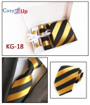 Hubased meeste lipsud, taskuruudukujulise mansetin&ouml;&ouml;bi ja lipsuklambriga kaelar&auml;tik kinkekarbis pulmade ja &auml;ri jaoks