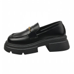 Moepumbad Naiste p&auml;ssid Nahast kabjaga keskmised kontsad metallist kaunistusega Oxfordi kingad naiste platvormkingad 35 beež