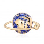 Moodne Unisex Globe sulamist emailitud pross n&ouml;&ouml;pn&otilde;el - rev&auml;&auml;riga teksajaki kaunistus kuldne