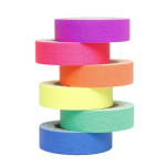 Loominguline pimedas helendav dekoratiivne segatud 6 v&auml;rvi Neoon Gafferi riideteip Koolitarbed Fluorestseeruv riideteip 6pcs