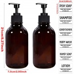 2 TK 500 ml Travel suure mahutavusega vannitoaseebi &scaron;ampooni jaotur pump presspudel Universaalne vedelik 6 sildiga