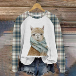 Armsad multikad loomad prinditud Raglan varrukad Mitmek&uuml;lgne digitaalne naiste T-s&auml;rk igap&auml;evaseks kandmiseks Ts&auml;rgid Naiste s&uuml;gisene vabaajar&otilde;ivad XXL