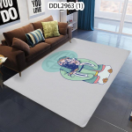 Hiina stiilis kuklid Multifilmi mustriga vaip magamistoa sisekujundus elutuba libisemisvastane pestav lauamatt pehme matt Alfombra ala vaip 80x120cm