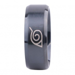 Unisex Naruto Konoha Lehek&uuml;la Logo Titaanterasest S&otilde;rmus Cosplay Ehted Us7 must