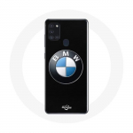 Samsung Galaxy A21S &uuml;mbris BMW Logo mustal taustal