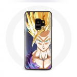 &Uuml;mbris Samsung Galaxy S9 plus Dragon Ball Manga Goku Angry Face jaoks