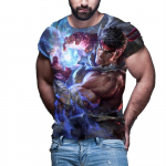 V&otilde;itlusm&auml;ng Street Fighter T-s&auml;rgid 3D Prindiga Mehed Naiste Mood Suur l&uuml;hikeste varrukatega T-s&auml;rk Harajuku Laste T-s&auml;rgid Topid Riided M