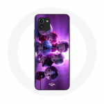 Coque pour Samsung Galaxy A03 BTS TinyTAN Animation Affiche RM Jin Suga J-Hope Jimin V Et Jungkook Mic Drop
