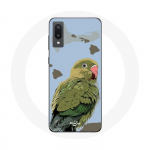 &Uuml;mbris Samsung Galaxy A02 Parakeets Birds roheline