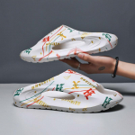 Suvised meeste sussid Vaba aeg Suvejalatsid Meeste rannajalatsid Mugavad meeste kingad &otilde;ues Meeste sussid Mood pl&auml;tud Paarisussid 38 valge