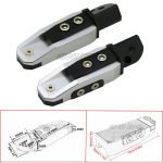 Universal motorcycle CNC rear foot pedal fit For SUZUKI GSF650 GSF1250 GSF650 1250 07-13 GSR600 GSR750 GSR 600 750 06-13 must