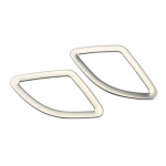 My good car for BMW X1 F48 2016 - Car Chrome Front Air Vent Cover Trim Air Conditioning Sticker Stickers Accessories stainless steel white