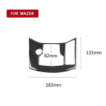for Mazda CX-5 CX5 2017-2018 Car Electronic Handbrake Decoration Cover Sticker Decal Auto Interior Accessories Carbon Fiber Left-hand Drive