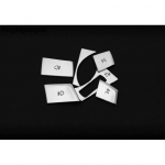 Car Chrome  ABS Headlight Switch Buttons Sequins Decoration Cover Trim sticker For BMW 5 Series G30 2018 528Li 530Li 540Li 6 pieces