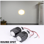 1,5-tolline Matrix LED-projektorl&auml;&auml;ts 10000LM Esituled Lisak&otilde;rgkiirel&auml;&auml;ts 6000K Udutuli J&auml;relturg Paigaldusklambriga Round spot