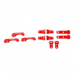 ABS-auto mootori kapoti varurehvi kinnitus hinge k&auml;epideme korpuse kaunistuse kattekleebis Jeep Wrangler JL 2018 Up 2-ukselise versiooni v&auml;listarvikutele punane