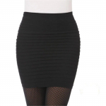 Elastne plisseeritud seelik k&otilde;rge v&ouml;&ouml;kohaga Bodycon miniseelik &auml;rikontor Odavad l&uuml;hikesed pliiatsseelikud &uuml;hev&auml;rvilised roosad must sinised kuumad One Size
