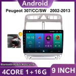 2 DIN autoraadio Android GPS Navigation Player Peugeot 307 307CC 307SW 2002-2013 Multimeedia Stereo WiFi Video Carplay 2+32GB jaoks 1+16GB,B