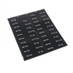 Weight Stickers Stack Labels Self Sticky Black Background Tags 10lbs to 200Ibs for