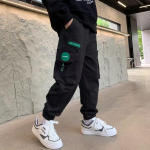 Laste puuvillased pikad p&uuml;ksid lapsed vabaaja sirged p&uuml;ksid beebipoiss elastsed v&ouml;&ouml;koha keskmised p&uuml;ksid kevad-s&uuml;gis lasteriided 170 must