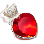 Natural Mozambique Garnet Gemstone 925 Sterling Silver Gift Pendant 1.85 y8p22