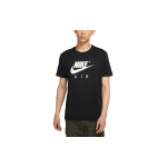 Nike Air Suure Logotr&uuml;kiga Spordis&auml;rk &Uuml;mmarguse Kaelusega L&uuml;hikeste Varrukatega Meestele Topp Must DD3352-010 M