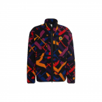 Adidas Originals FW22 Kolmeleheline Logo Prindiga Seisva Kraega Lukuga Soe Jakk Meeste Jakkide Mitmev&auml;rviline II8478 M