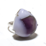 Natural Super Amethyst 23 Gemstone 925 Sterling Silver Ring Size 9.5 d3z00